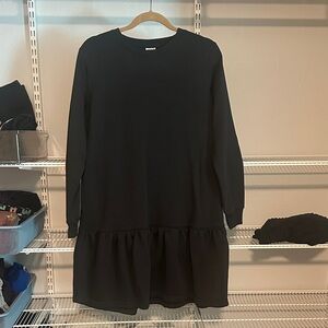 Serra Black Long Sleeve Dress